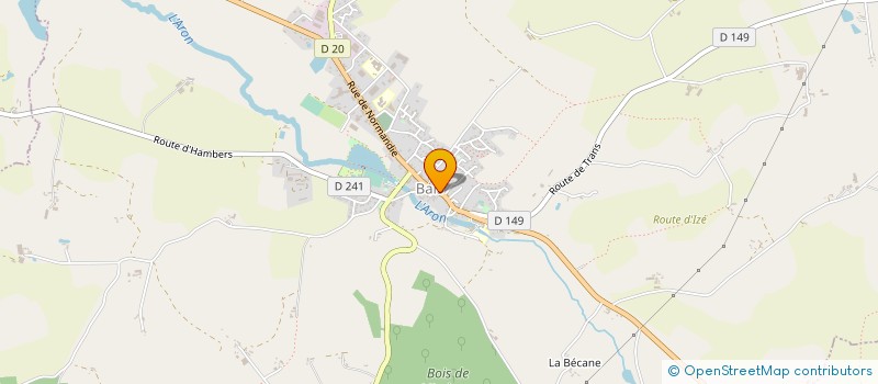 localisation de l'entreprise MONSIEUR CHRISTIAN CROISSANT  BAIS