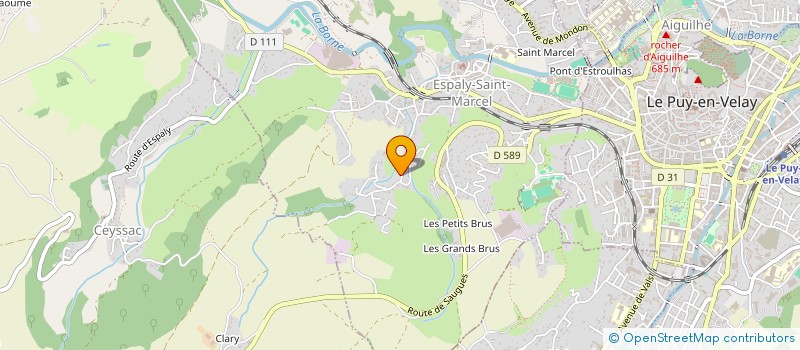 localisation de l'entreprise MONSIEUR CHRISTIAN CUBIZOLLES  ESPALY-SAINT-MARCEL