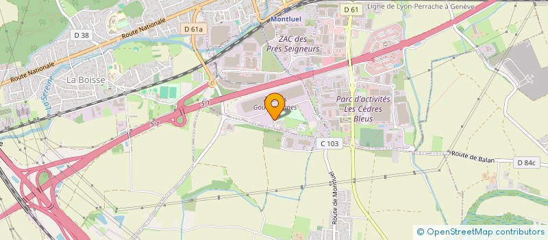 localisation de l'entreprise MONSIEUR CHRISTIAN CURTET  LA BOISSE