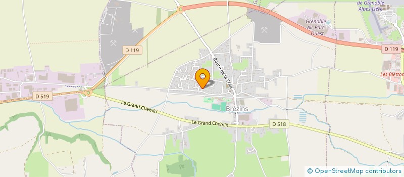 localisation de l'entreprise MONSIEUR CHRISTIAN CURTIL  BREZINS