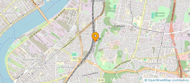 localisation de l'entreprise MONSIEUR CHRISTIAN CUSSONNEAU  CENON