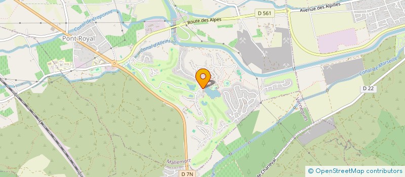 localisation de l'entreprise MONSIEUR CHRISTIAN CUVILLIERS  MALLEMORT