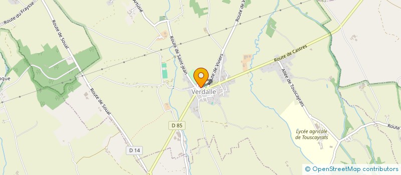 localisation de l'entreprise MONSIEUR CHRISTIAN D'HAU  VERDALLE