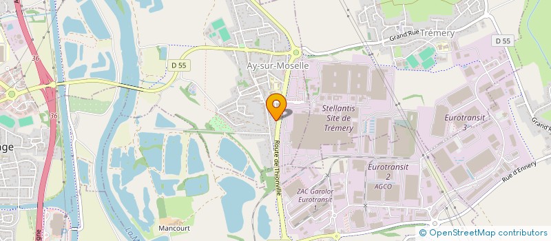 localisation de l'entreprise MONSIEUR CHRISTIAN D'HU  AY-SUR-MOSELLE