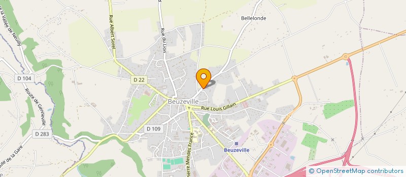 localisation de l'entreprise MONSIEUR CHRISTIAN DAHMANI  BEUZEVILLE