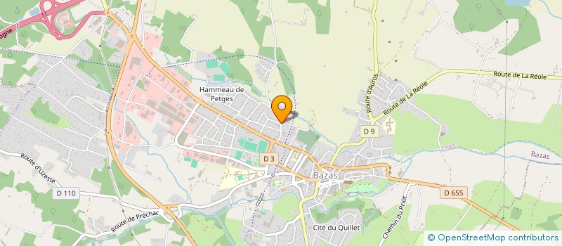 localisation de l'entreprise MONSIEUR CHRISTIAN DALLA PIETA  BAZAS