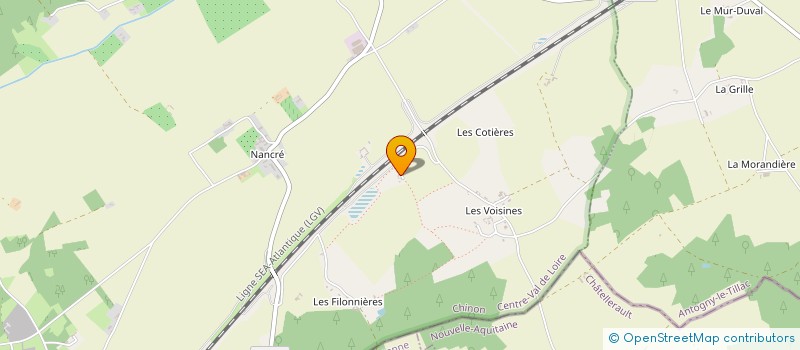 localisation de l'entreprise MONSIEUR CHRISTIAN DAMOUR  CHAVEIGNES