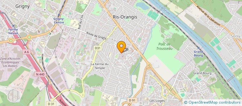 localisation de l'entreprise MONSIEUR CHRISTIAN DANEL  RIS-ORANGIS