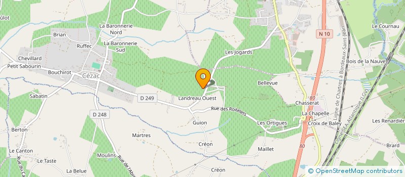 localisation de l'entreprise MONSIEUR CHRISTIAN DANGLES  CEZAC