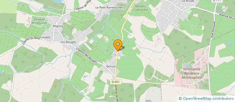 localisation de l'entreprise MONSIEUR CHRISTIAN DANIEL  LEOGNAN