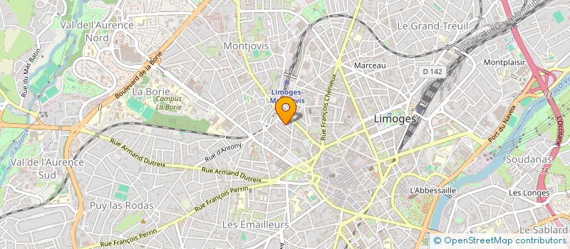 localisation de l'entreprise MONSIEUR CHRISTIAN DANIEL à LIMOGES