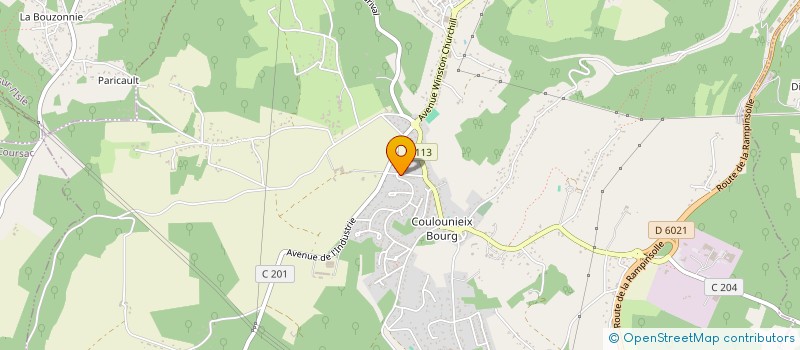 localisation de l'entreprise MONSIEUR CHRISTIAN DARDAILLER  COULOUNIEIX-CHAMIERS