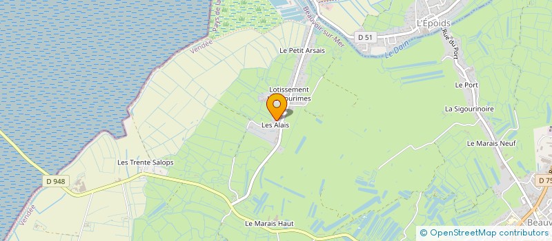 localisation de l'entreprise MONSIEUR CHRISTIAN DARDIS à BEAUVOIR-SUR-MER