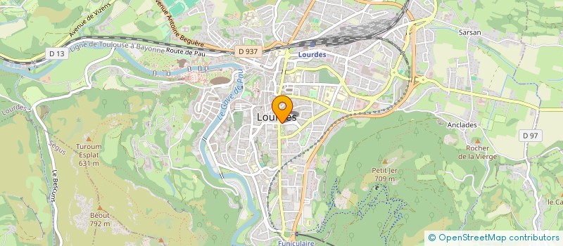 localisation de l'entreprise MONSIEUR CHRISTIAN DAREAU  LOURDES