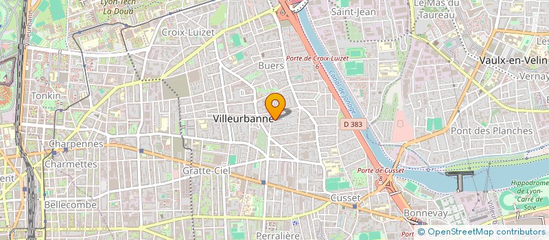 localisation de l'entreprise MONSIEUR CHRISTIAN DAUTREVAUX à VILLEURBANNE