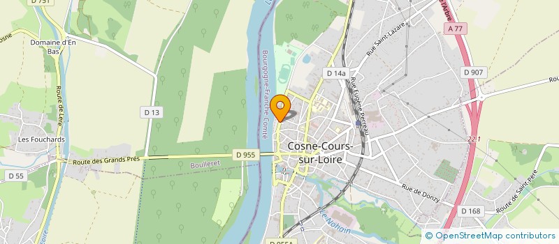 localisation de l'entreprise MONSIEUR CHRISTIAN DAVID  COSNE-COURS-SUR-LOIRE