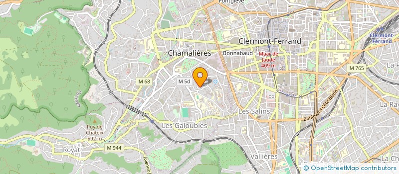 localisation de l'entreprise MONSIEUR CHRISTIAN DAVID  CHAMALIERES