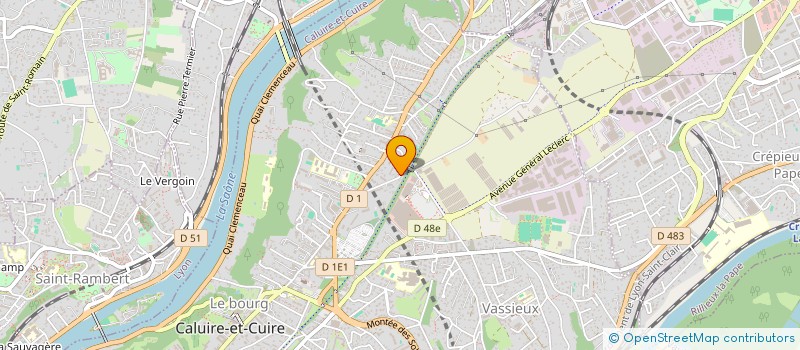 localisation de l'entreprise MONSIEUR CHRISTIAN-DAVID BETTA  CALUIRE-ET-CUIRE