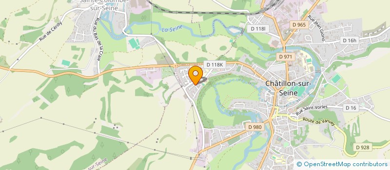 localisation de l'entreprise MONSIEUR CHRISTIAN DAVIN  CHATILLON-SUR-SEINE