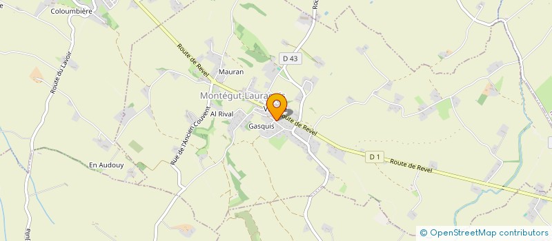 localisation de l'entreprise MONSIEUR CHRISTIAN DAYDE  MONTEGUT-LAURAGAIS