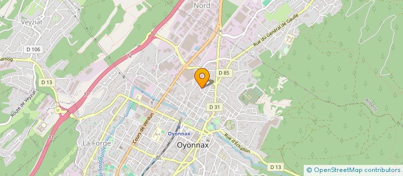 localisation de l'entreprise MONSIEUR CHRISTIAN DAYRET à OYONNAX
