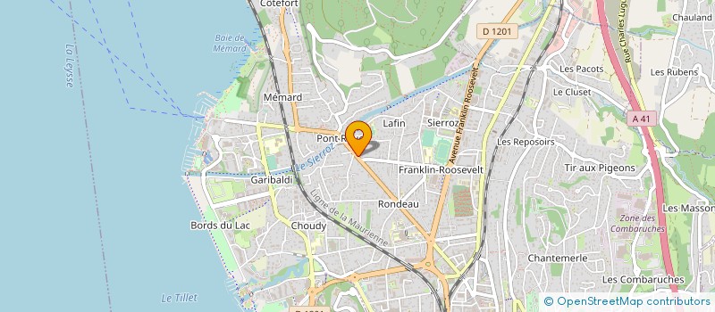 localisation de l'entreprise MONSIEUR CHRISTIAN DE CHARDON à AIX-LES-BAINS