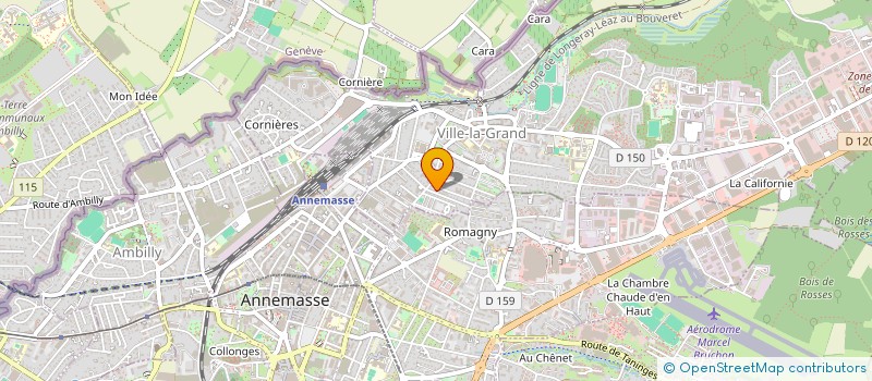 localisation de l'entreprise MONSIEUR CHRISTIAN DE CHIVRE  ANNEMASSE