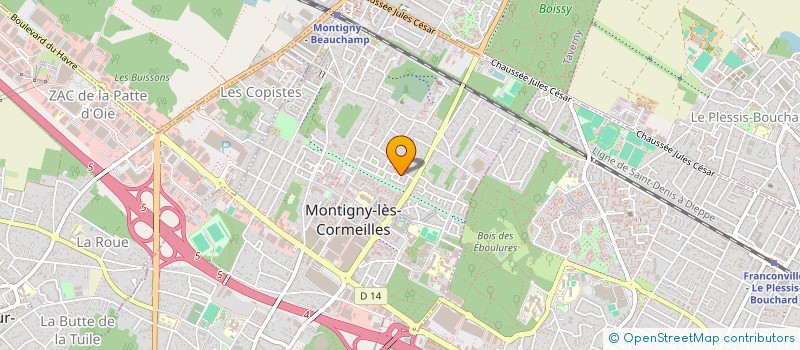 localisation de l'entreprise MONSIEUR CHRISTIAN DE DECKER  MONTIGNY-LES-CORMEILLES