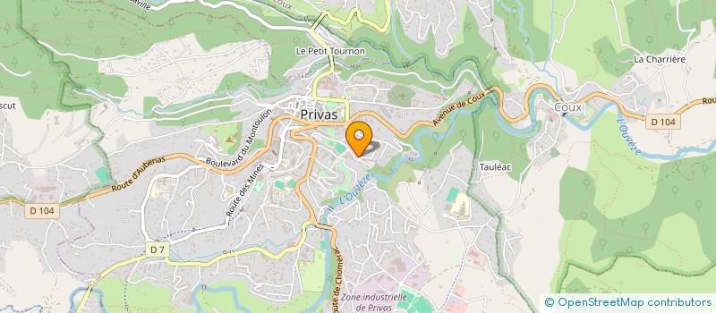 localisation de l'entreprise MONSIEUR CHRISTIAN DE GALLERY DE LA SEVIERE  PRIVAS