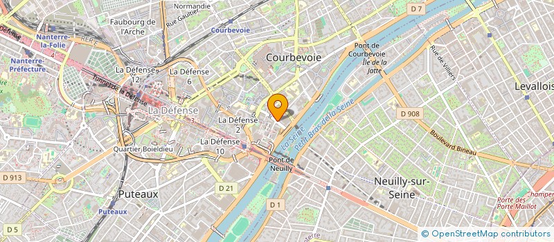localisation de l'entreprise MONSIEUR CHRISTIAN DE HARO à COURBEVOIE