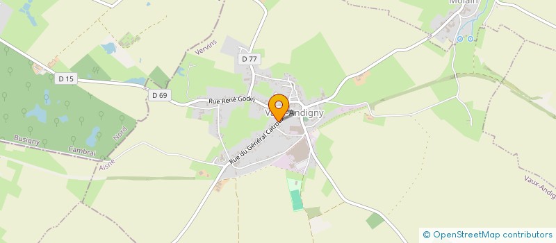 localisation de l'entreprise MONSIEUR CHRISTIAN DE METTER  VAUX-ANDIGNY