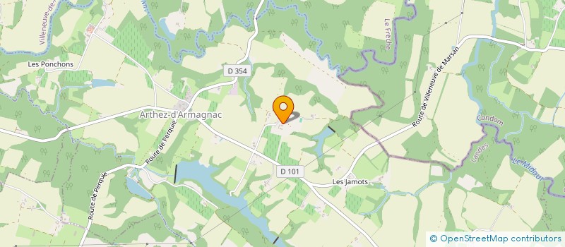 localisation de l'entreprise MONSIEUR CHRISTIAN DE POYFERRE DE CERE  ARTHEZ D'ARMAGNAC