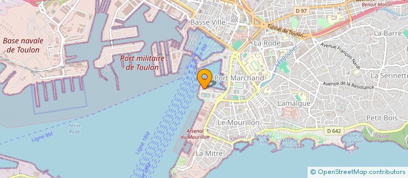 localisation de l'entreprise MONSIEUR CHRISTIAN DE RUEDA à TOULON