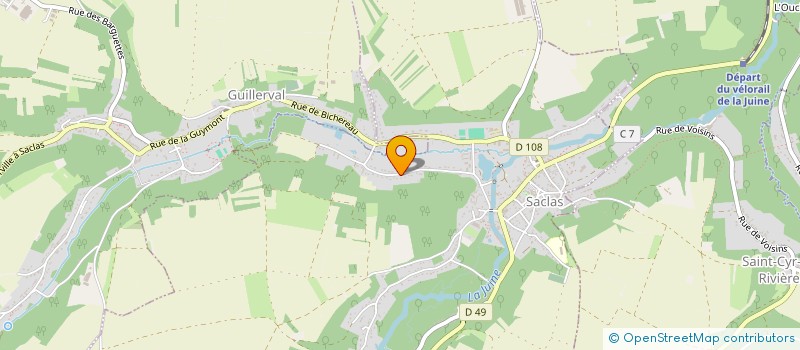 localisation de l'entreprise MONSIEUR CHRISTIAN DE SOUSA  SACLAS