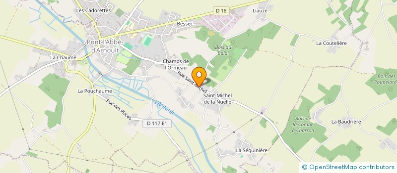 localisation de l'entreprise MONSIEUR CHRISTIAN DEAU  PONT L'ABBE D'ARNOULT