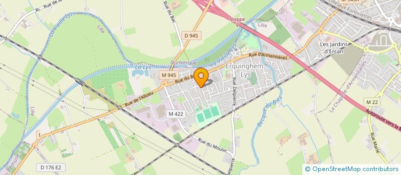 localisation de l'entreprise MONSIEUR CHRISTIAN DEBAILLEUL à ERQUINGHEM-LYS