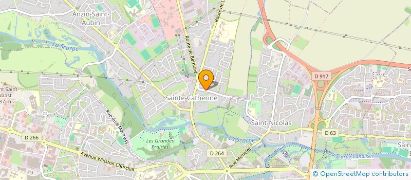 localisation de l'entreprise MONSIEUR CHRISTIAN DEBETHUNE  SAINTE-CATHERINE