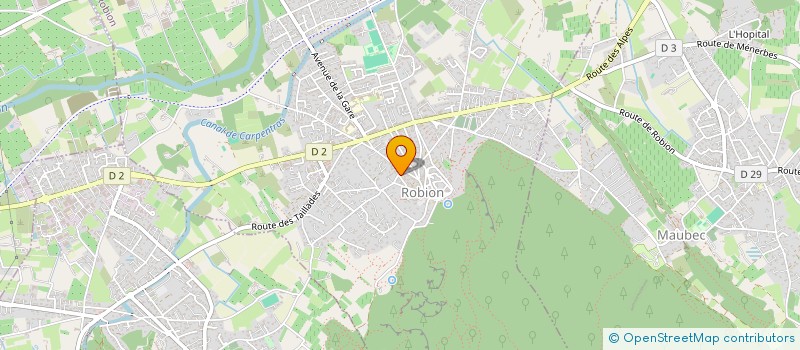 localisation de l'entreprise MONSIEUR CHRISTIAN DEBOUT à ROBION