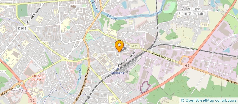 localisation de l'entreprise MONSIEUR CHRISTIAN DECAMME  SOISSONS