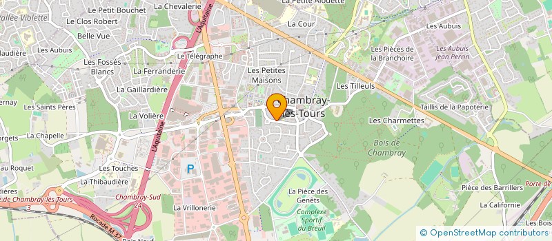 localisation de l'entreprise MONSIEUR CHRISTIAN DECHARTRES  CHAMBRAY-LES-TOURS