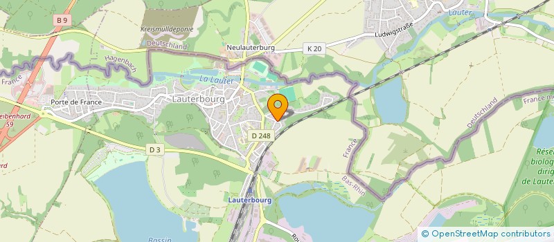 localisation de l'entreprise MONSIEUR CHRISTIAN DECK  LAUTERBOURG