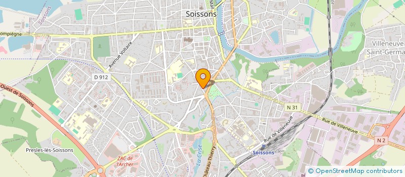 localisation de l'entreprise MONSIEUR CHRISTIAN DECLERCQ à SOISSONS