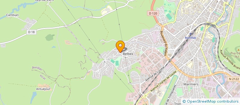 localisation de l'entreprise MONSIEUR CHRISTIAN DECOSTER à AURILLAC