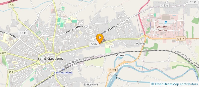 localisation de l'entreprise MONSIEUR CHRISTIAN DECREMPS  SAINT-GAUDENS