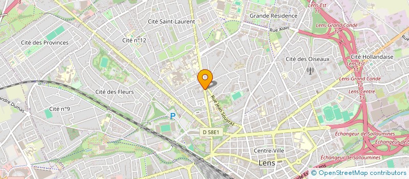 localisation de l'entreprise MONSIEUR CHRISTIAN DEFACHE  LENS