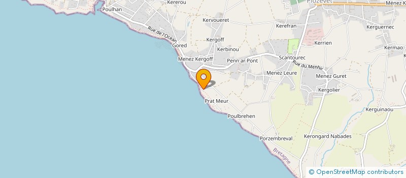 localisation de l'entreprise MONSIEUR CHRISTIAN DEFER  PLOZEVET