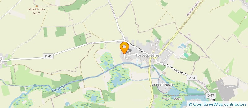 localisation de l'entreprise MONSIEUR CHRISTIAN DEGRAEVE  TORTEQUESNE