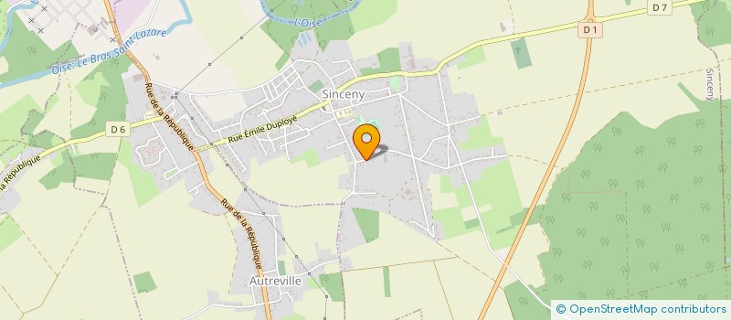 localisation de l'entreprise MONSIEUR CHRISTIAN DEININGER à SINCENY