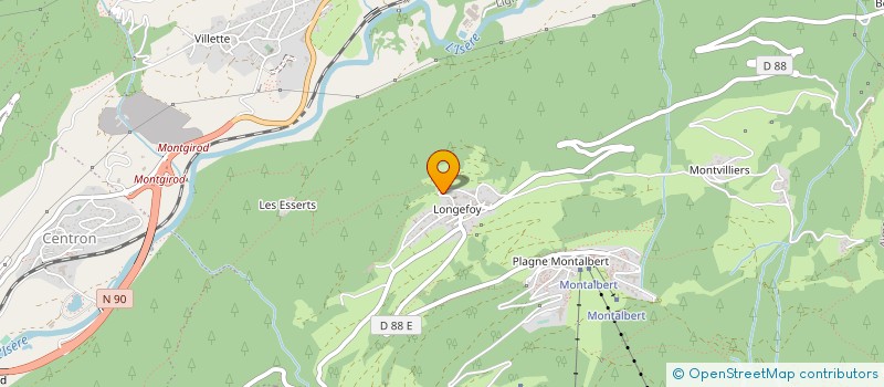 localisation de l'entreprise MONSIEUR CHRISTIAN DEJAN  AIME-LA-PLAGNE