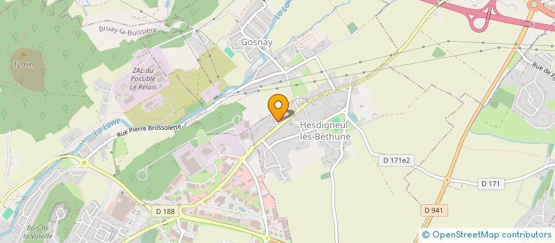 localisation de l'entreprise MONSIEUR CHRISTIAN DELAHAYE à HESDIGNEUL-LES-BETHUNE